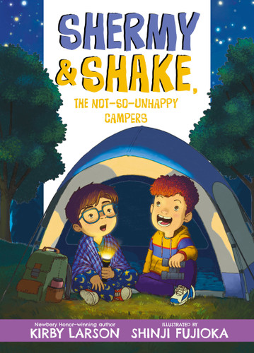 Shermy and Shake, the Not-So-Unhappy Campers (Shermy and Shake) book cover by Kirby Larson