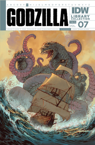 Godzilla Library Collection, Vol. 7 book cover by Frank Tieri, Inaki Miranda