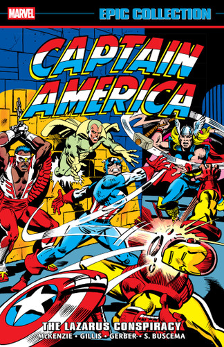 Captain America Epic Collection: The Lazarus Conspiracy book cover by Roger McKenzie, Peter B. Gillis