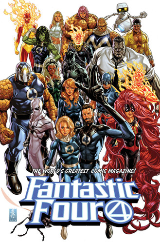 Fantastic Four By Dan Slott Omnibus Vol. 2 Mark Brooks Cover book cover by Dan Slott, Christopher Cantwell