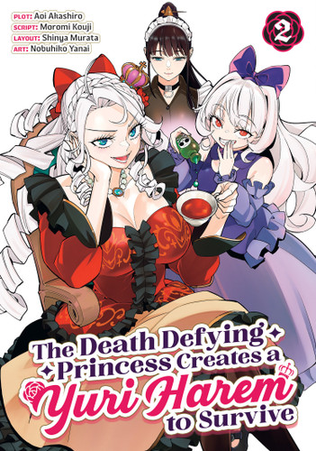 The Death Defying Princess Creates a Yuri Harem to Survive Vol. 2 (The Death Defying Princess Creates a Yuri Harem to Survive) book cover by Aoi  Akashiro, Moromi Kouji, Shinya Murata