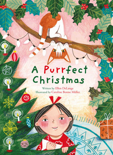 A Purrfect Christmas book cover by Ellen DeLange