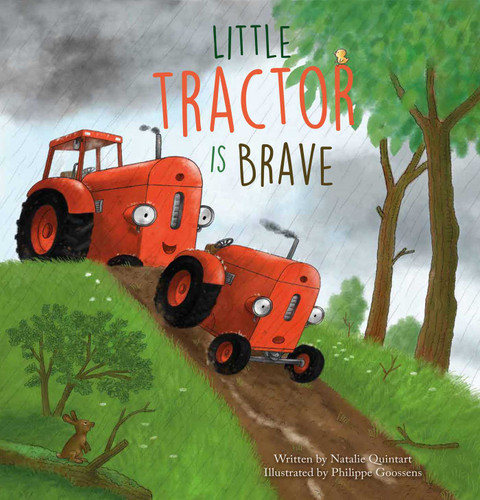 Little Tractor Is Brave (Little Tractor) book cover by Natalie Quintart
