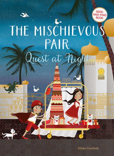 The Mischievous Pair: Quest at Night book cover by Mieke Goethals
