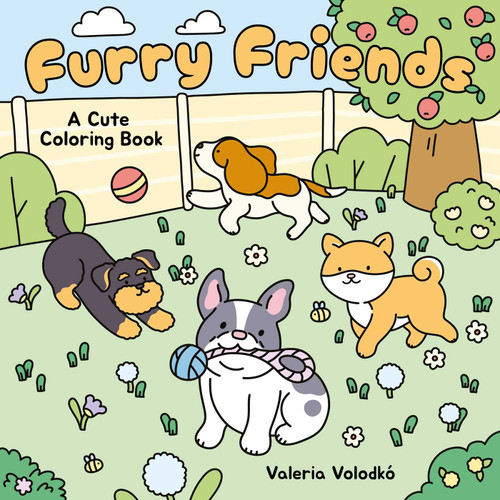 Furry Friends Cute Coloring Book: A Cute Coloring Book (Cozy Coloring) book cover by Valeria Volodkó
