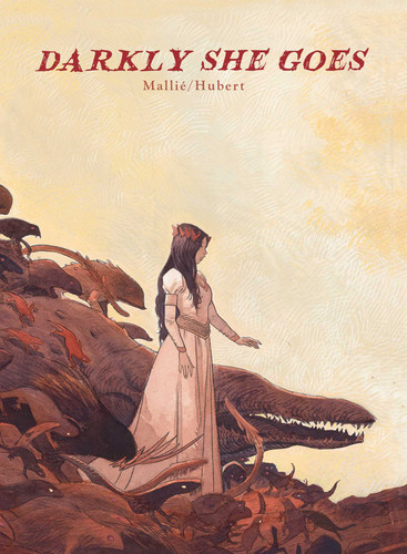 Darkly She Goes book cover by Hubert, Vincent Mallié