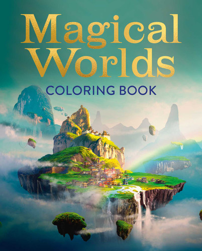 Magical Worlds Coloring Book book cover by Tansy Willow