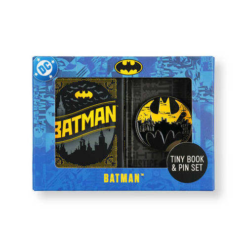 DC Comics: Batman Tiny Book and Pin Set book cover by Insight Editions