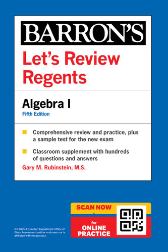 Let's Review Regents: Algebra I, Fifth Edition (Barron's New York Regents) (Barron's New York Regents) book cover by Gary M. Rubinstein