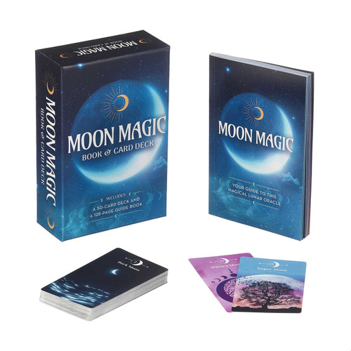Moon Magic Book & Card Deck: Includes a 50-Card Deck and a 128-Page Guide Book (Sirius Oracle Kits) book cover by Marie Bruce