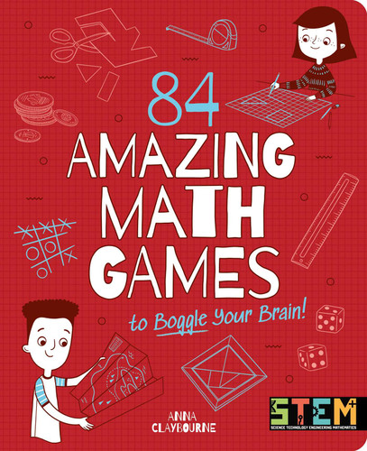 84 Amazing Math Games to Boggle Your Brain! book cover by Claybourne