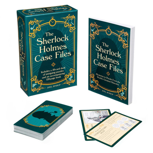 The Sherlock Holmes Case Files: Includes a 50-Card Deck of Absorbing Puzzles and an Accompanying 128-Page Book (Sirius Leisure Kits) book cover by JOEL JESSUP