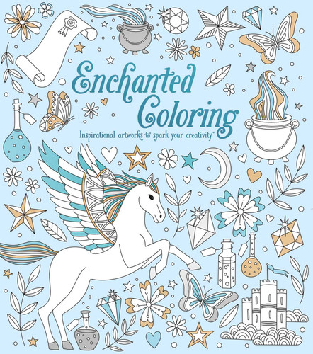 Enchanted Coloring: Inspirational Artworks to Spark Your Creativity book cover by Kelly