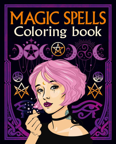 Magic Spells Coloring Book (Sirius Creative Coloring) book cover by Tansy Willow