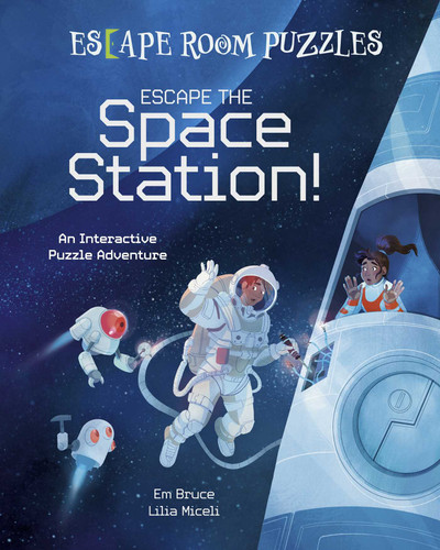 Escape Room Puzzles: Escape the Space Station!: An Interactive Puzzle Adventure book cover by Bruce