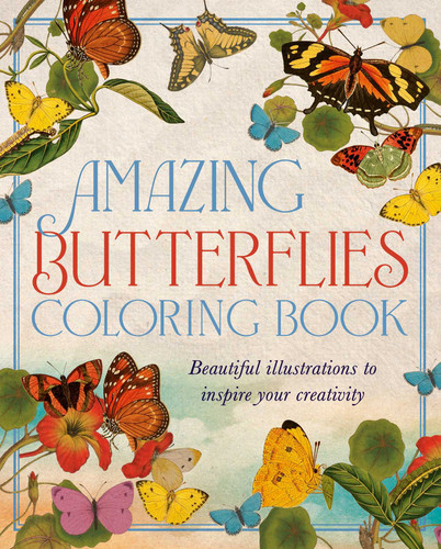 Amazing Butterflies Coloring Book: Beautiful Illustrations to Inspire Your Creativity (Sirius Classic Nature Coloring) book cover by David Woodroffe