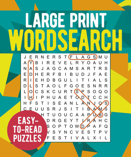 Large Print Wordsearch: Over 250 Easy-to-Read Puzzles book cover by Eric Saunders
