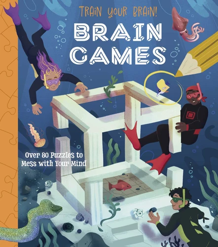 Train Your Brain! Brain Games: Over 80 Puzzles to Mess with your Mind book cover by Regan