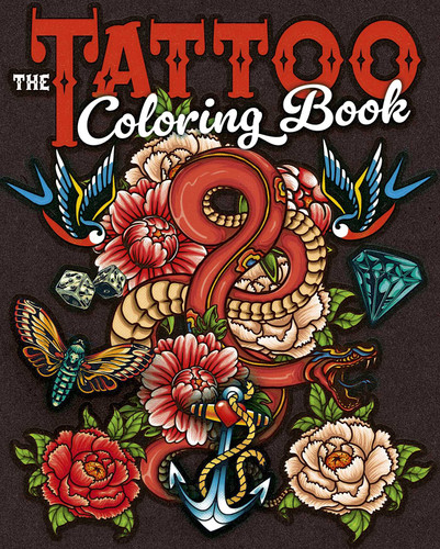 The Tattoo Coloring Book: Over 45 Images to Colour (Sirius Creative Coloring) book cover by Tansy Willow