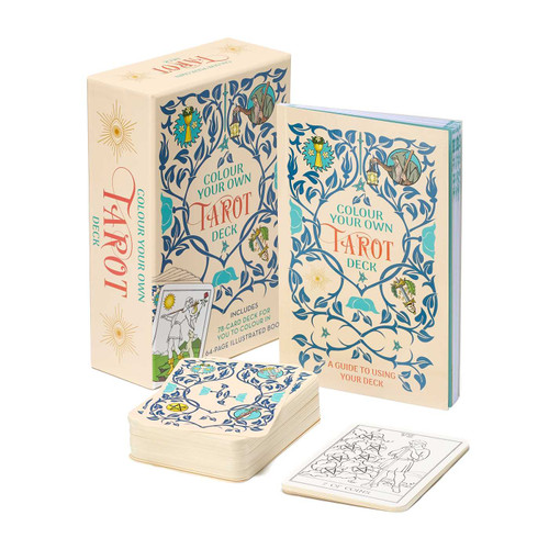 Color Your Own Tarot Book & Card Deck: Includes 78 cards to color in and a 64-page book (Sirius Oracle Kits) book cover by Alice Ekrek