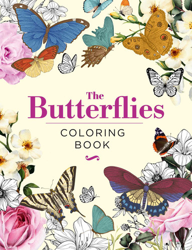 The Butterflies Coloring Book: Hardback Gift Edition (Hardback Vintage Coloring) book cover by Peter Gray