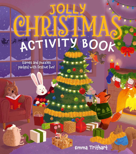 Jolly Christmas Activity Book: Games & Puzzles Packed with Festive Fun! book cover by Peto