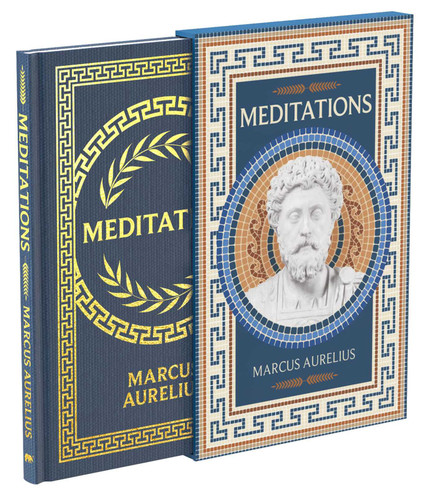 Meditations: Deluxe Slipcase Edition (Arcturus Silkbound Classics) book cover by Marcus Aurelius