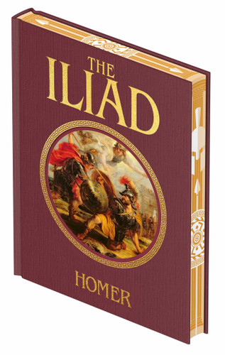 The Iliad: Sprayed Edge Gift Edition (Arcturus Decorative Classics) book cover by Homer