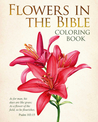 Flowers in the Bible Coloring Book book cover by Alex Oxton