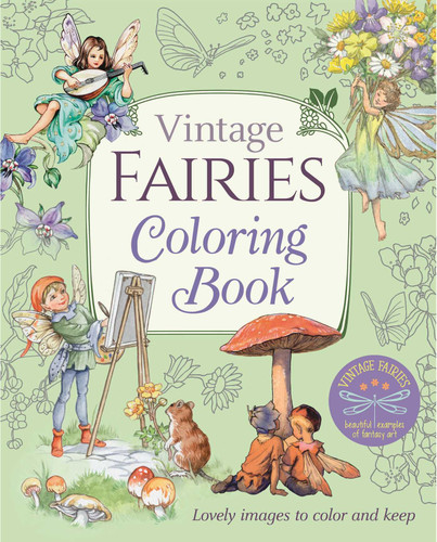 Vintage Fairies Coloring Book: Lovely Images to Color and Keep (Sirius Vintage Coloring) book cover by Margaret Tarrant