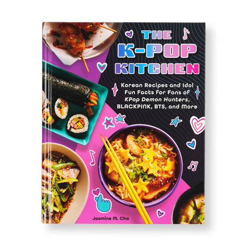 The K-pop Kitchen: Korean Recipes and Idol Fun Facts for Fans of KPop Demon Hunters, BLACKPINK, BTS, and More book cover by Jasmine M. Cho