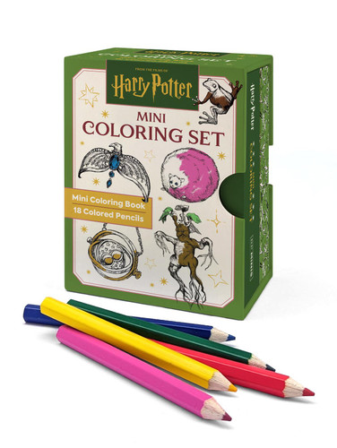 Harry Potter Mini Coloring Set: Includes Mini Coloring Book and 18 Colored Pencils (RP Minis) book cover by Running Press