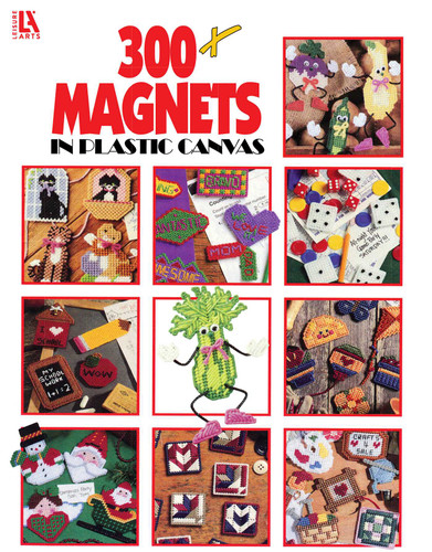 300+ Magnets in Plastic Canvas book cover by Patti Wallenfang