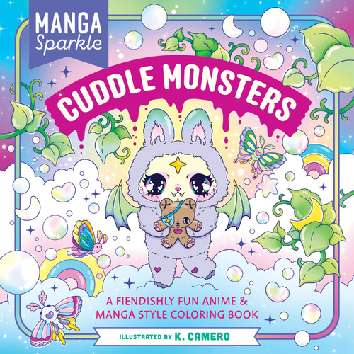Manga Sparkle: Cuddle Monsters: A Fiendishly Fun Anime & Manga Style Coloring Book book cover by K. Camero