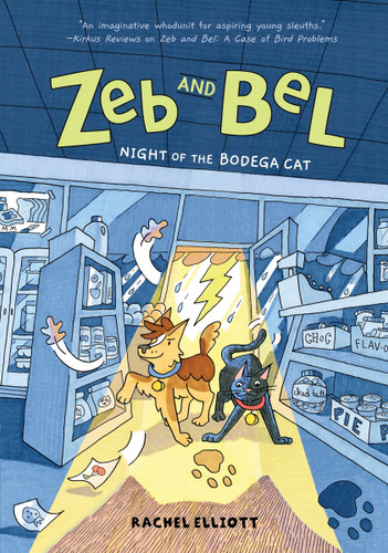 Zeb and Bel: Night of the Bodega Cat: A Graphic Novel (Zeb and Bel #2) book cover by Rachel Elliott