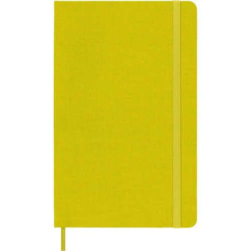 Moleskine Classic Notebook, Large, Ruled, Hay Yellow, Silk Hard Cover (5 x 8.25) book cover by Moleskine