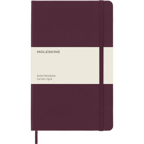 Moleskine Classic Notebook, Large, Ruled, Burgundy Red, Hard Cover (5 x 8.25) book cover by Moleskine