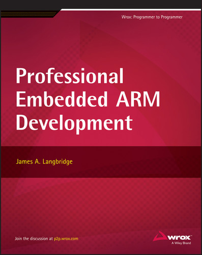 Professional Embedded ARM Development book cover by James A. Langbridge