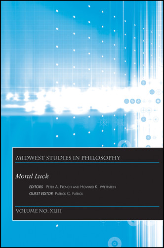 Moral Luck (Midwest Studies in Philosophy) book cover by 