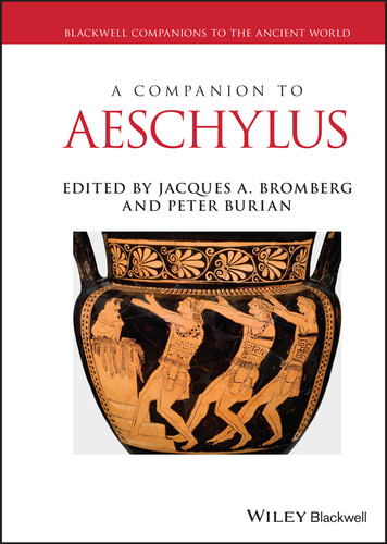 A Companion to Aeschylus (Blackwell Companions to the Ancient World) book cover by 