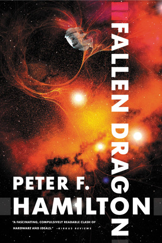Fallen Dragon book cover by Peter F. Hamilton