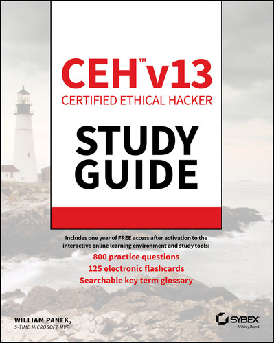 CEH Certified Ethical Hacker v13 Study Guide (Sybex Study Guide) book cover by William Panek