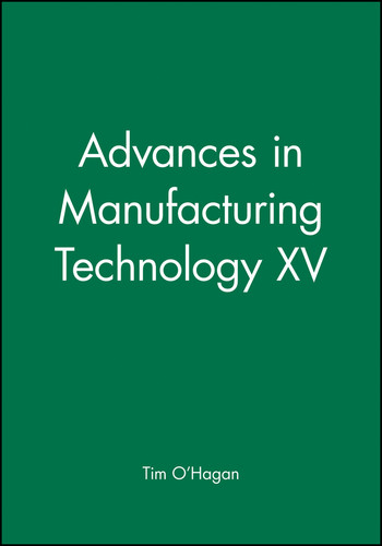 Advances in Manufacturing Technology XV book cover by 