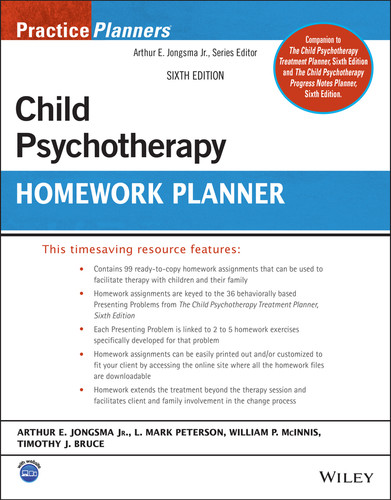 Child Psychotherapy Homework Planner (PracticePlanners) book cover by 