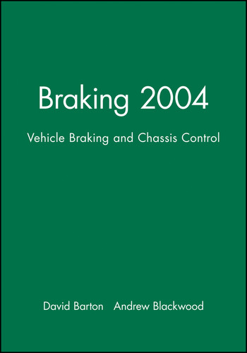 Braking 2004: Vehicle Braking and Chassis Control (IMechE Event Publications) book cover by 