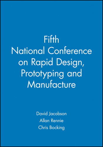 Fifth National Conference on Rapid Design, Prototyping and Manufacture book cover by 