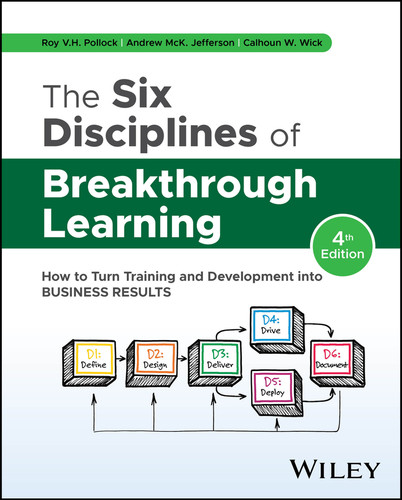 The Six Disciplines of Breakthrough Learning: How to Turn Training and Development into Business Results book cover by Roy V. H. Pollock, Andrew McK. Jefferson, Calhoun W. Wick