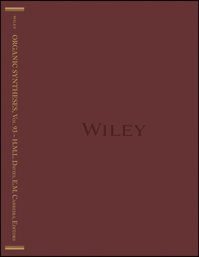 Organic Syntheses, Volume 93 (Organic Syntheses) book cover by Huw M. L. Davies, Erick M. Carreira