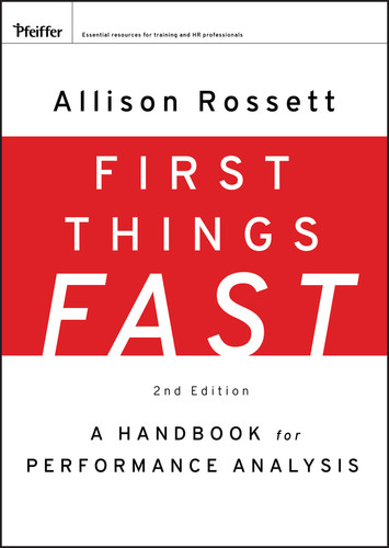 First Things Fast: A Handbook for Performance Analysis book cover by Allison Rossett