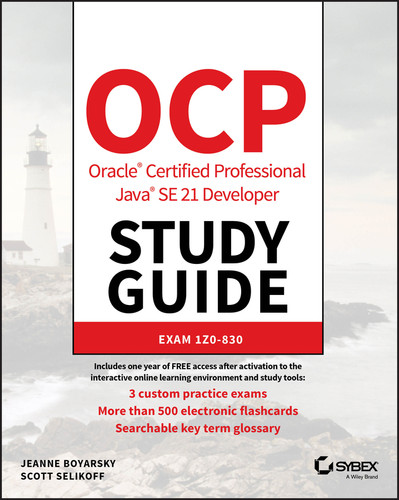 OCP Oracle Certified Professional Java SE 21 Developer Study Guide (Sybex Study Guide) book cover by Jeanne Boyarsky, Scott Selikoff